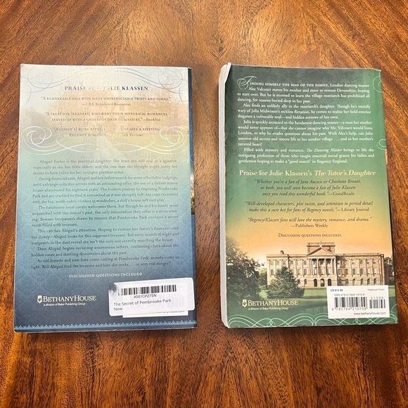 📚Book Set📚
Julie Klassen The Secret of Pembrooke Park & The Dancing Master - Picture 2 of 2